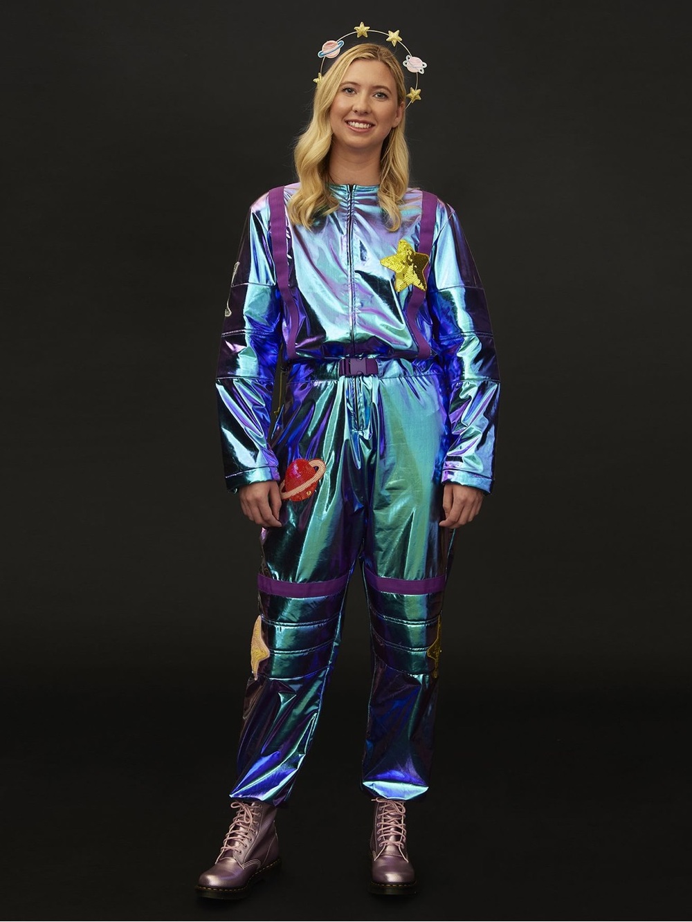 Adult pottery barn Adult Light-Up Cosmic Sparkle Astronaut Costume